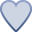 Blue Heart as drawn by Facebook in 1.0