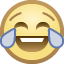 face with tears of joy — Facebook