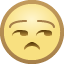 unamused face — Facebook