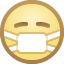 face with medical mask — Facebook