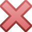 Cross Mark as drawn by Facebook in 1.0