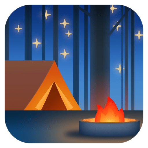 Camping as drawn by Facebook in 13.0