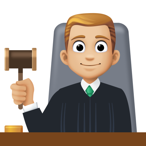 Man Judge: Medium-Light Skin Tone, the design in this release