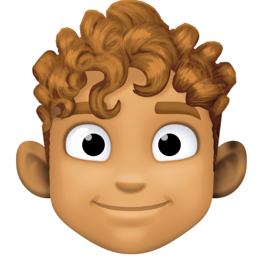 Man: Medium Skin Tone, Curly Hair, the design in this release