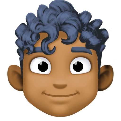 Man: Medium-Dark Skin Tone, Curly Hair, the design in this release