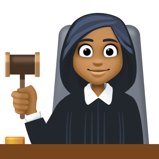 Woman Judge: Medium-Dark Skin Tone, the design in this release