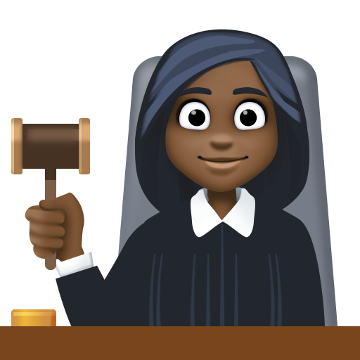 Woman Judge: Dark Skin Tone, the design in this release