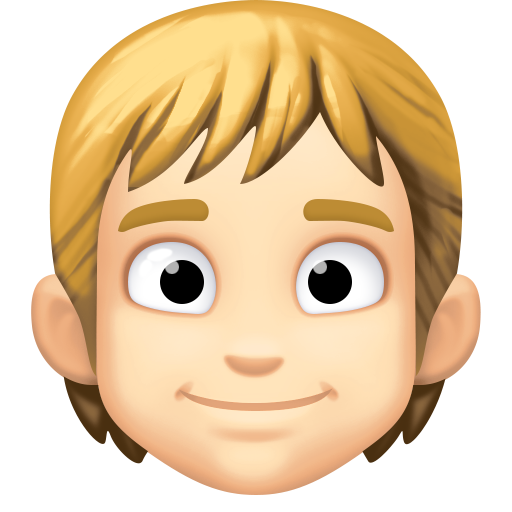 Person: Light Skin Tone, Blond Hair, the design in this release