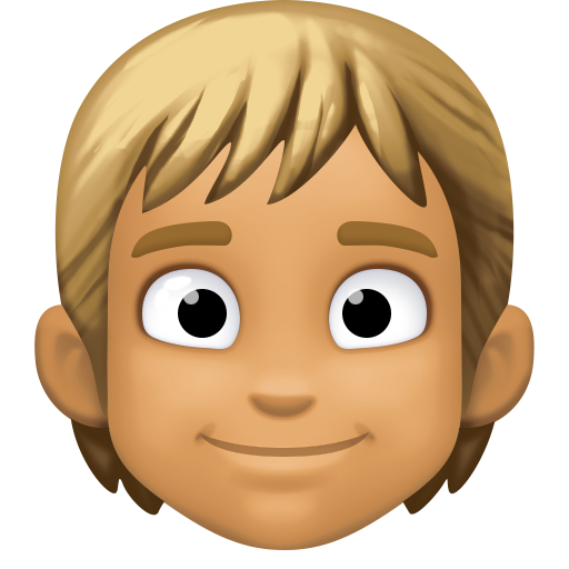 Person: Medium Skin Tone, Blond Hair, the design in this release