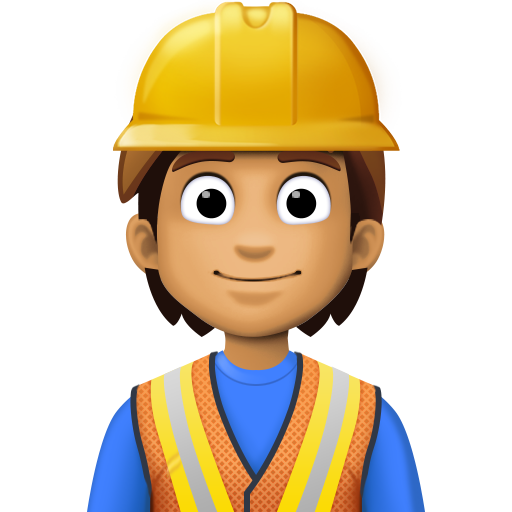 Construction Worker: Medium Skin Tone, the design in this release
