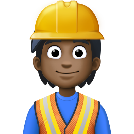 Construction Worker: Dark Skin Tone, the design in this release