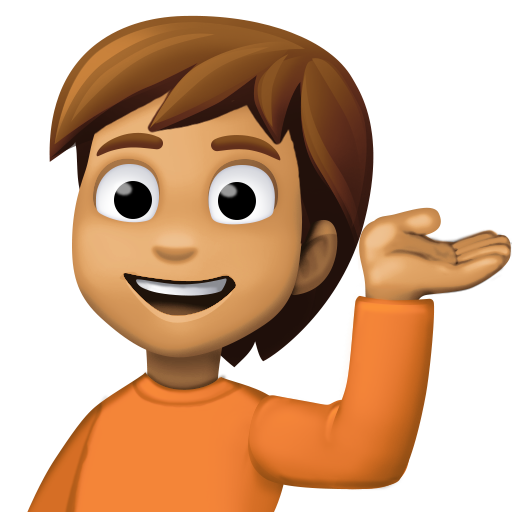Person Tipping Hand: Medium Skin Tone, the design in this release