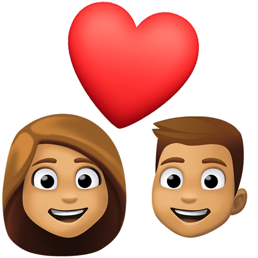 Couple with Heart: Medium Skin Tone, the previous design