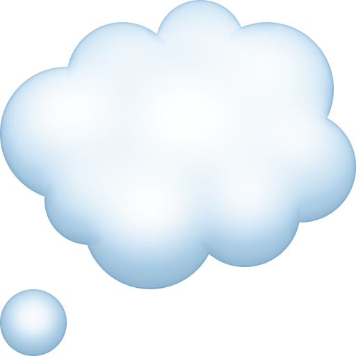 Thought Balloon as drawn by Facebook in 13.0