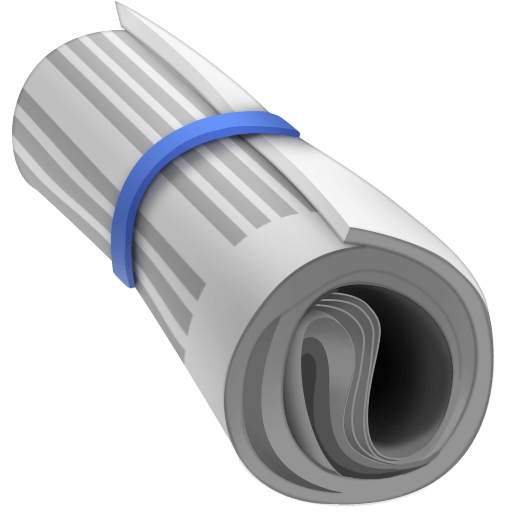 Rolled-up Newspaper, the previous design