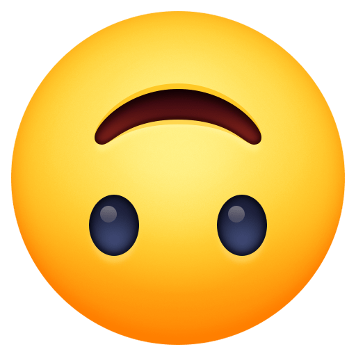 upside-down face — Facebook