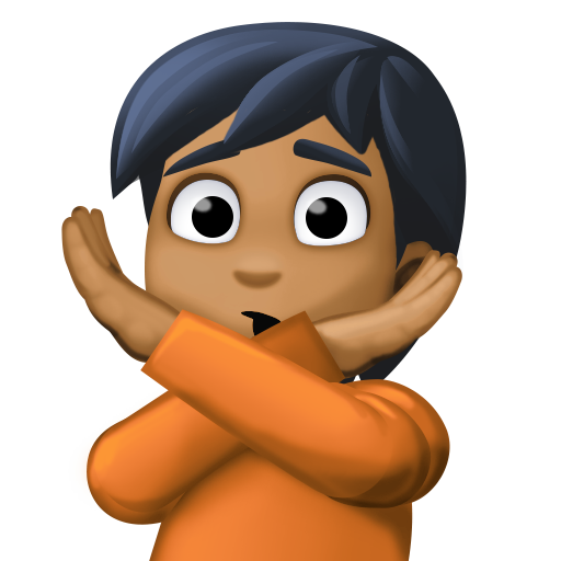Person Gesturing NO: Medium-Dark Skin Tone, the design in this release