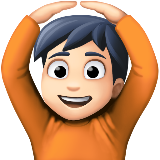 Person Gesturing OK: Light Skin Tone, the design in this release