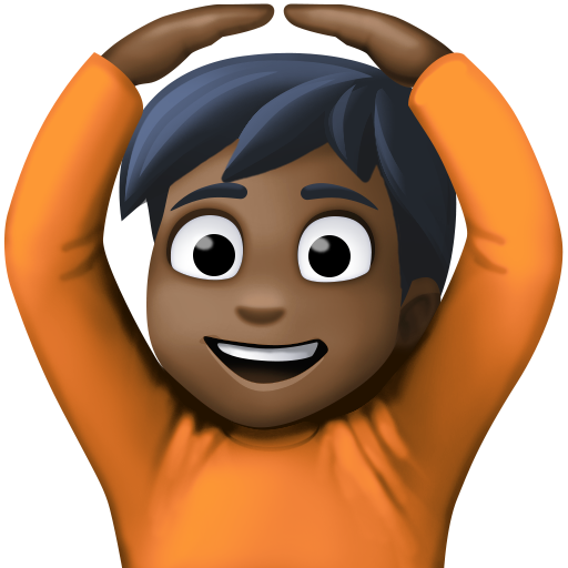 Person Gesturing OK: Dark Skin Tone, the design in this release
