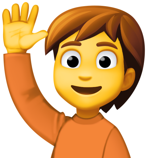Person Raising Hand, the design in this release