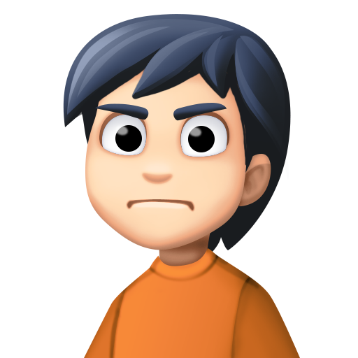 Person Frowning: Light Skin Tone, the design in this release
