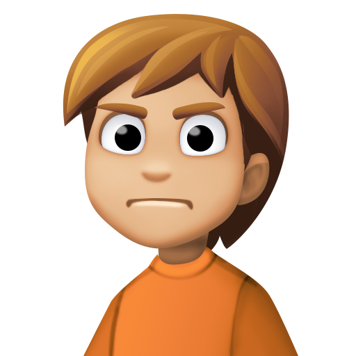 Person Frowning: Medium-Light Skin Tone, the design in this release