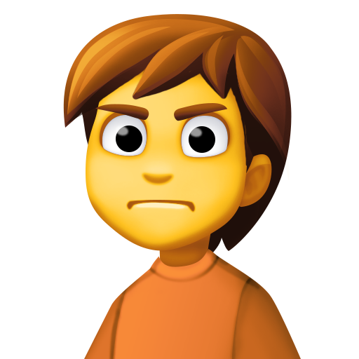 Person Frowning, the design in this release