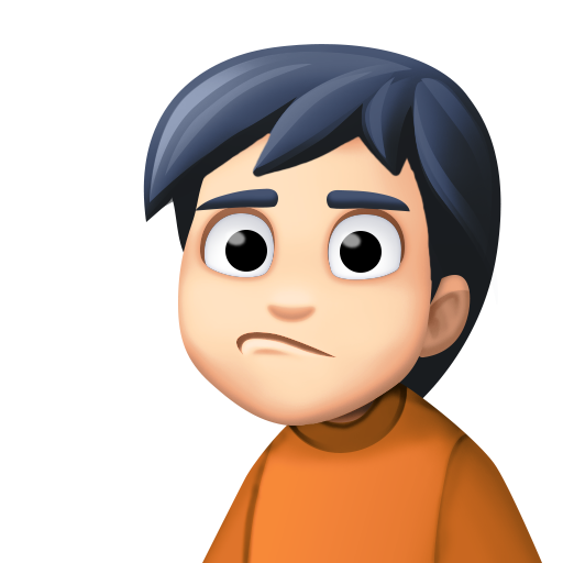 Person Pouting: Light Skin Tone, the design in this release