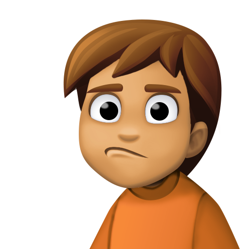 Person Pouting: Medium Skin Tone, the design in this release