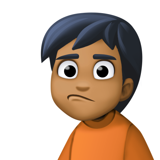 Person Pouting: Medium-Dark Skin Tone, the design in this release