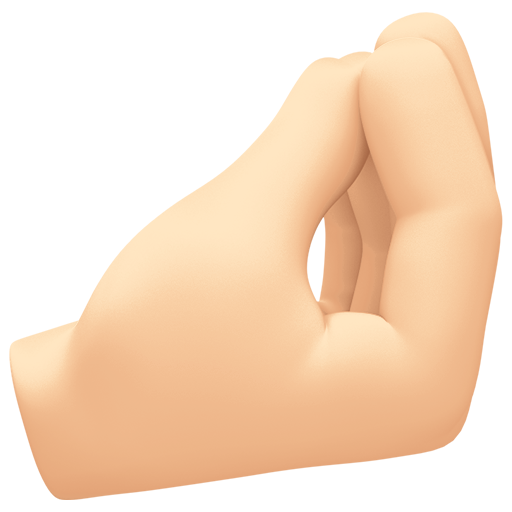 Pinched Fingers: Light Skin Tone, the design in this release