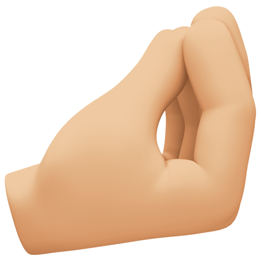 Pinched Fingers: Medium-Light Skin Tone, the design in this release