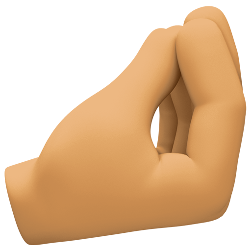 Pinched Fingers: Medium Skin Tone, the design in this release