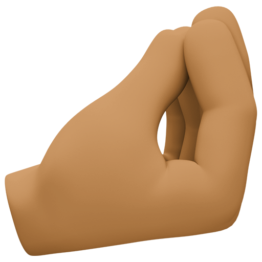 Pinched Fingers: Medium-Dark Skin Tone, the design in this release