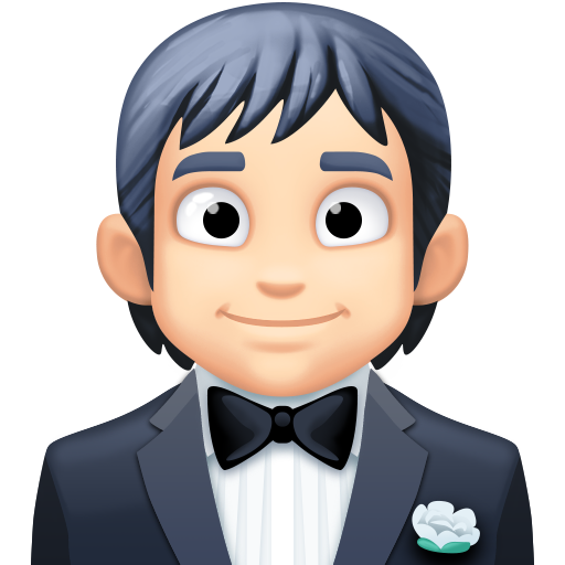 Person in Tuxedo: Light Skin Tone, the design in this release