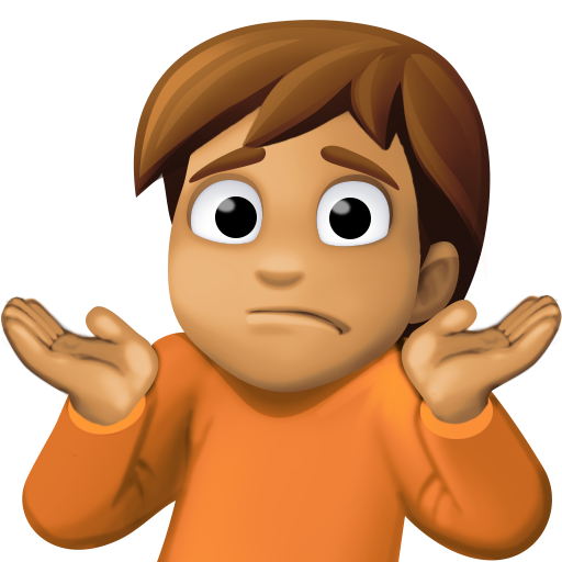 Person Shrugging: Medium Skin Tone, the design in this release