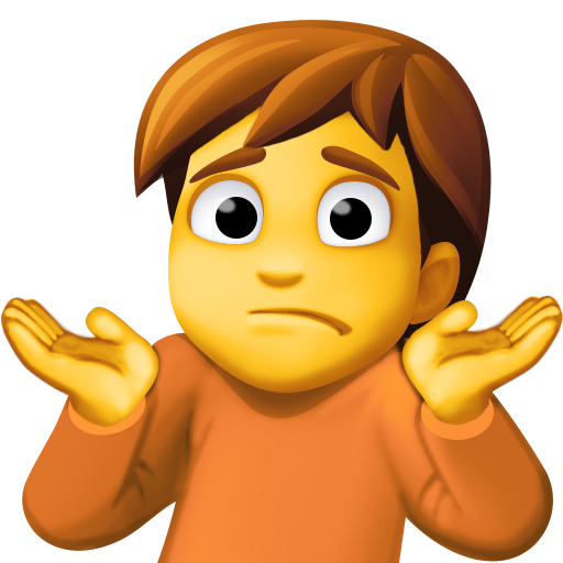 Person Shrugging, the design in this release