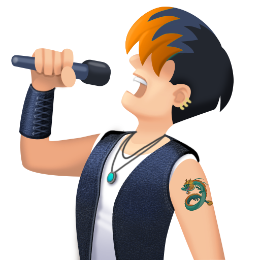 Singer: Light Skin Tone, the design in this release