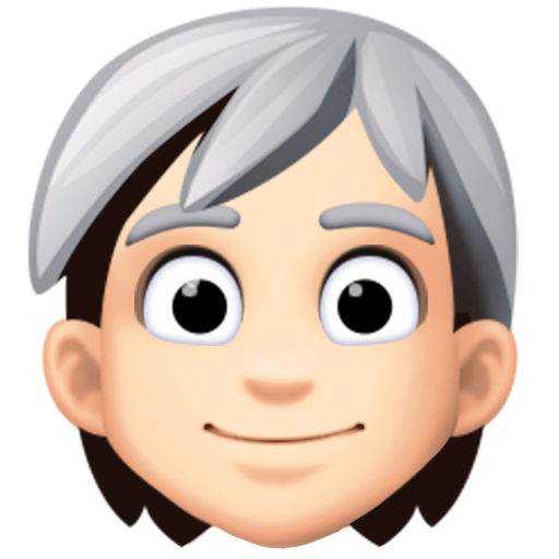 Person: Light Skin Tone, White Hair, the design in this release