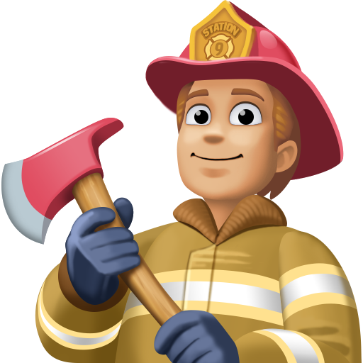 Firefighter: Medium-Light Skin Tone, the design in this release