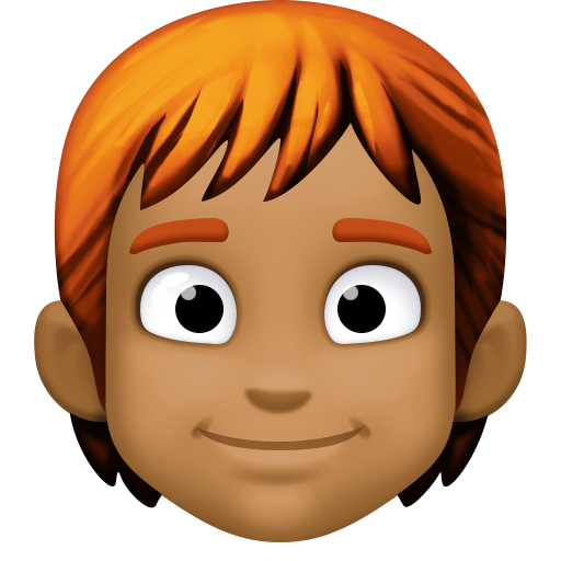 Person: Medium-Dark Skin Tone, Red Hair, the design in this release