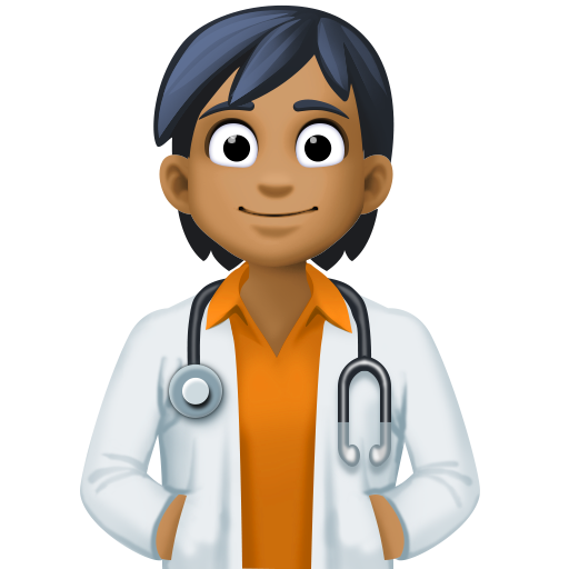 Health Worker: Medium-Dark Skin Tone, the design in this release