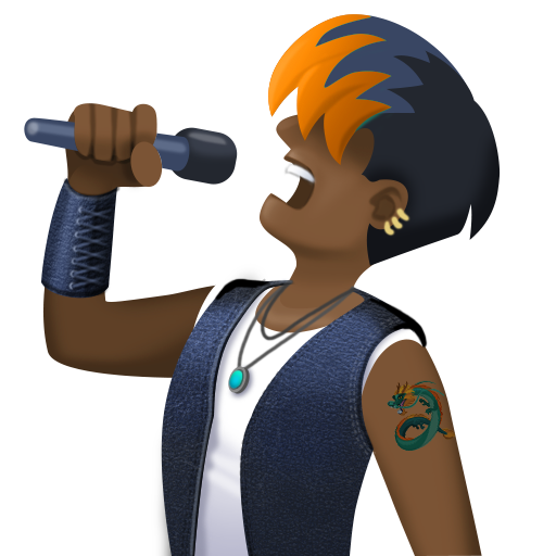 Singer: Dark Skin Tone, the design in this release
