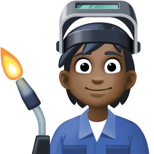 Factory Worker: Dark Skin Tone, the design in this release