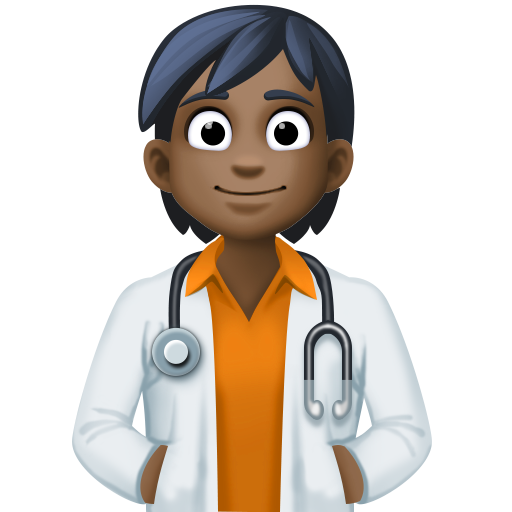Health Worker: Dark Skin Tone, the design in this release