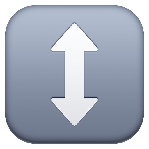 Up-Down Arrow as drawn by Facebook in 13.0
