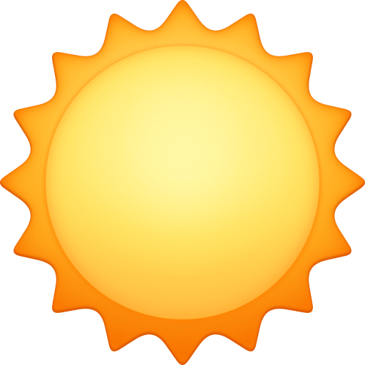 Sun as drawn by Facebook in 13.0