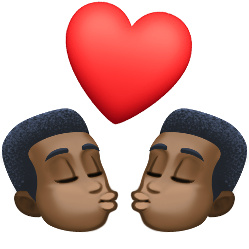 Kiss: Man, Man, Dark Skin Tone, the design in this release