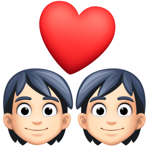 Couple with Heart: Light Skin Tone, the previous design