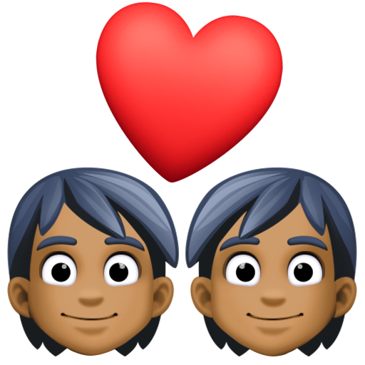 Couple with Heart: Medium-Dark Skin Tone, the previous design